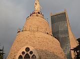 Byblos 01 Our Lady of Lebanon at Harissa 20km from Beirut With A Maronite Cathedral Built Of Concrete And Glass Behind